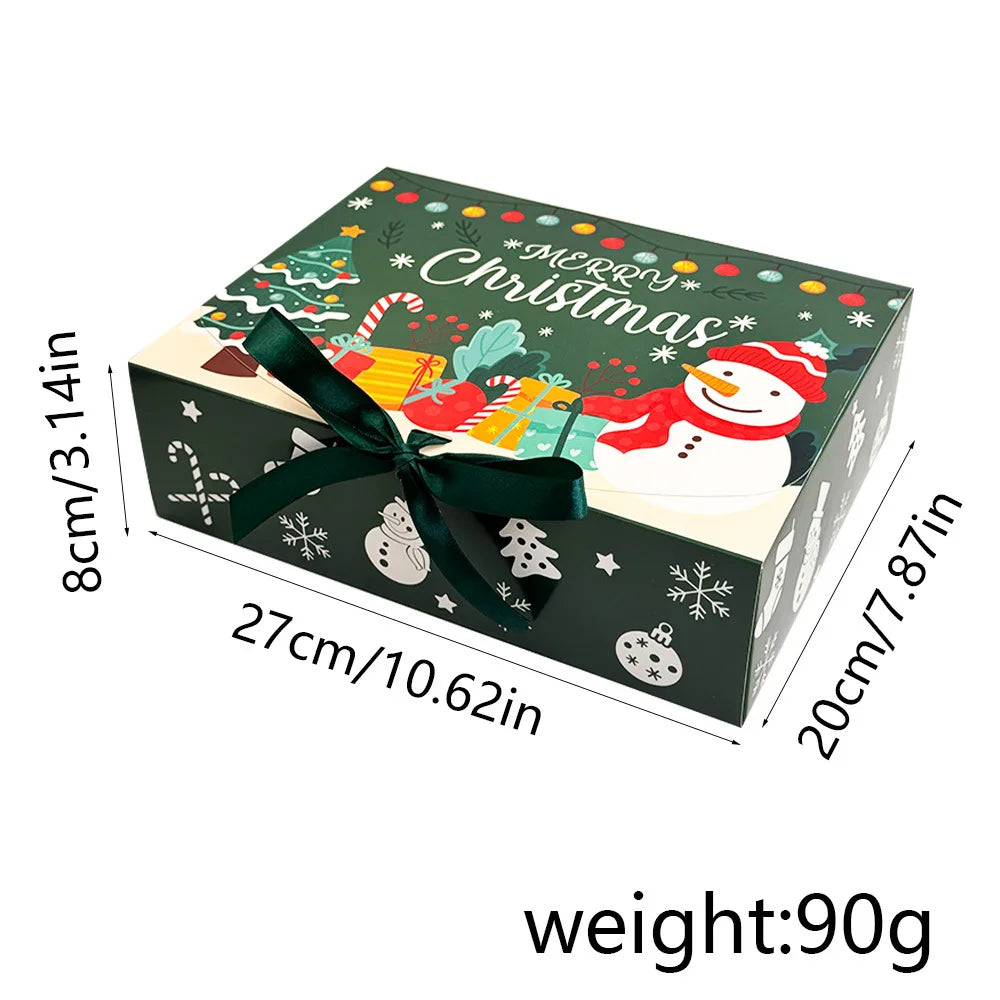 Grote Kerstcadeaudozen met Deksels - Set van 12 in Rood, Groen, Roze en Wit 4