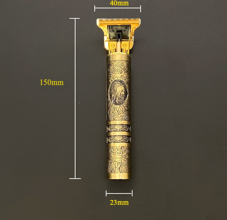 Skulltrim – Recortabarbas vintage con motor potente e deseño impermeable