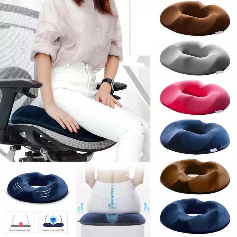OrthoSeat – Cousín de asiento donut de espuma viscoelástica – alivio da dor e confort