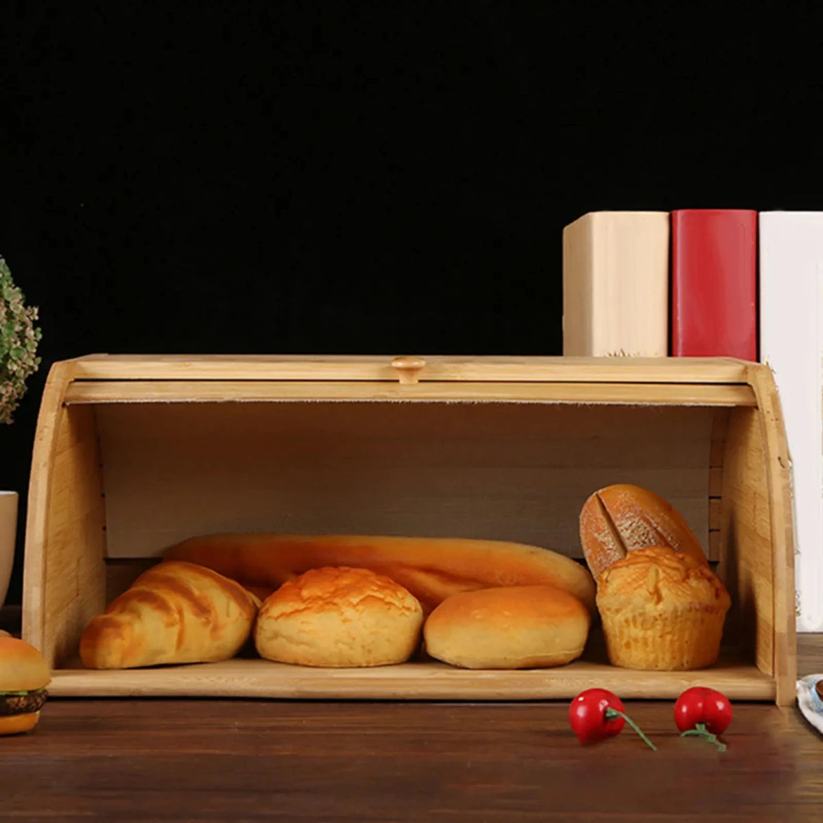 Woodora Caixa de Pão de Madeira – Design Sustentável & Respirável para a Cozinha