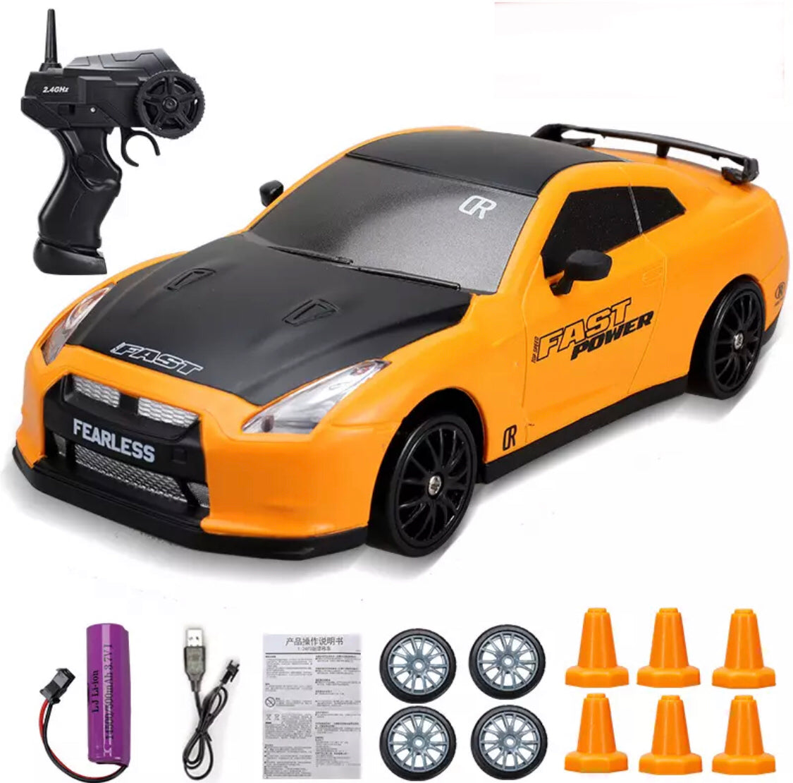 DriftX Racing Car – Elektrische RC Driftauto met Krachtige Motor en Precisiebesturing