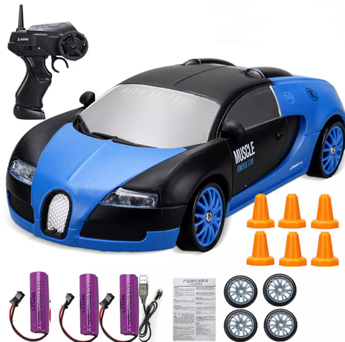 DriftX Racing Car – Elektrische RC Driftauto met Krachtige Motor en Precisiebesturing