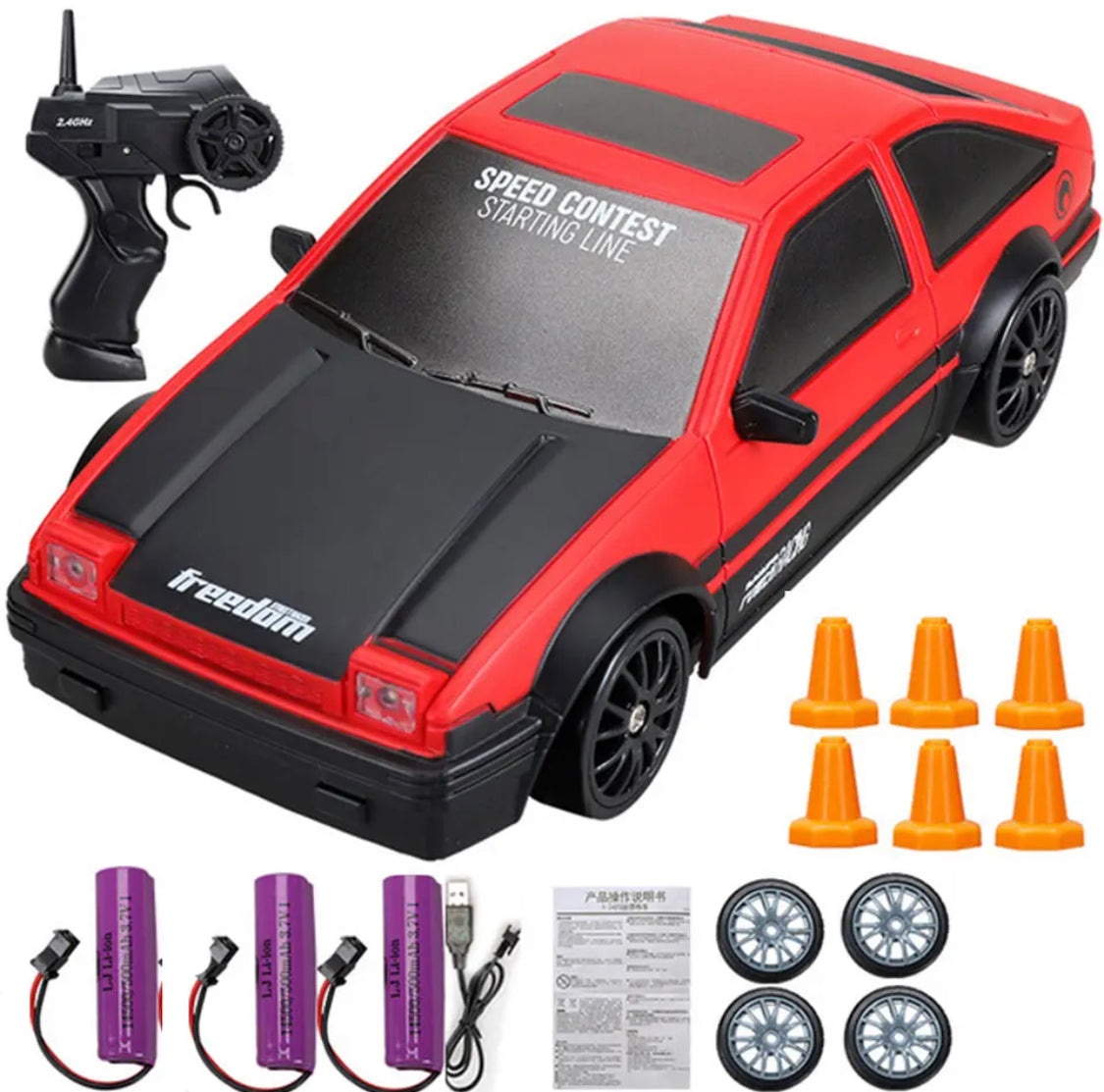 DriftX Racing Car – Elektrische RC Driftauto met Krachtige Motor en Precisiebesturing