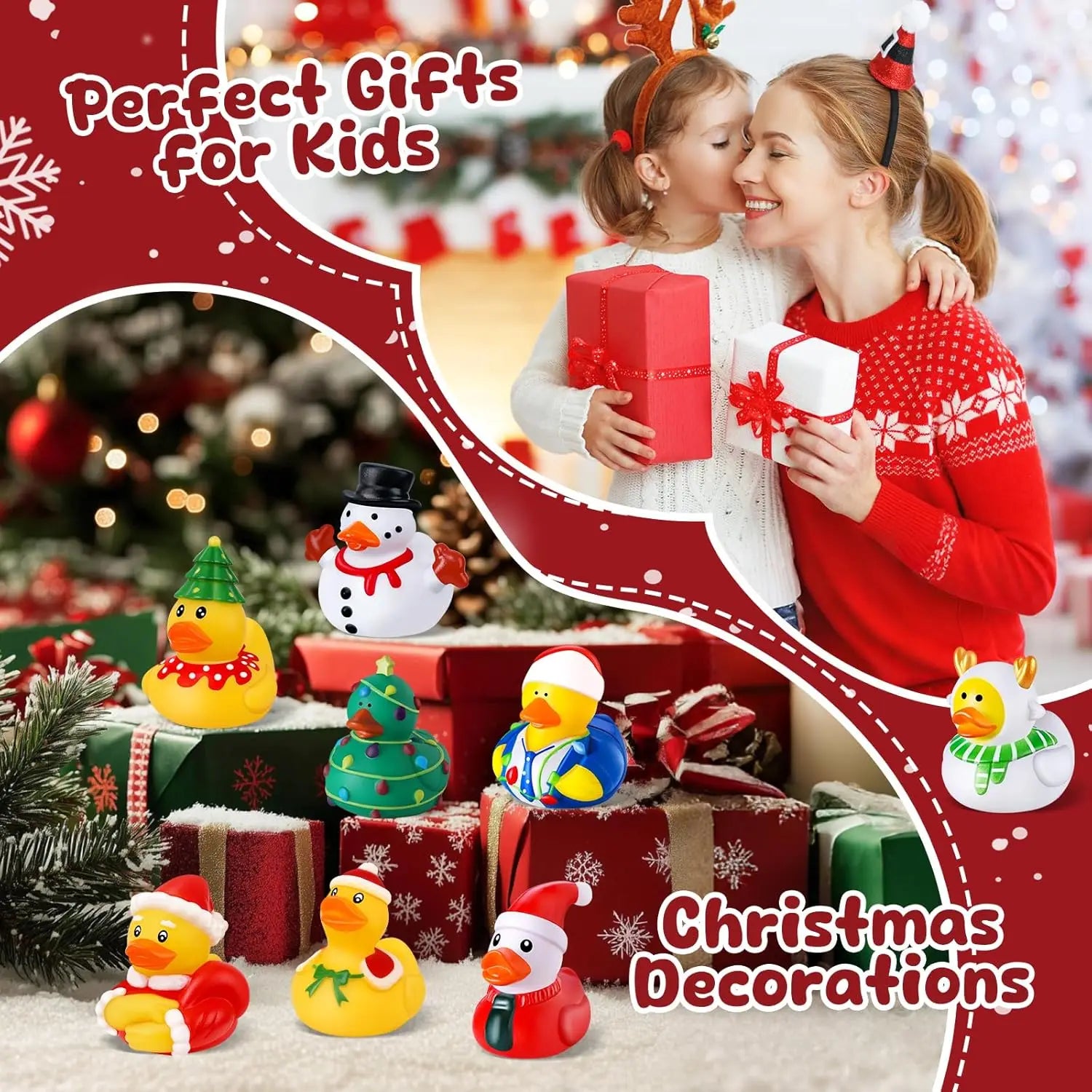Kerst Badeendjes - 12-100 stuks voor kinderen, perfect voor decoratie 4
