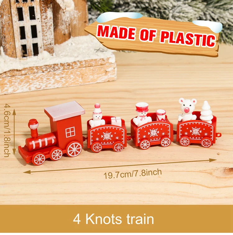 Kerst trein decoratie voor huis - houten en plastic opties 24