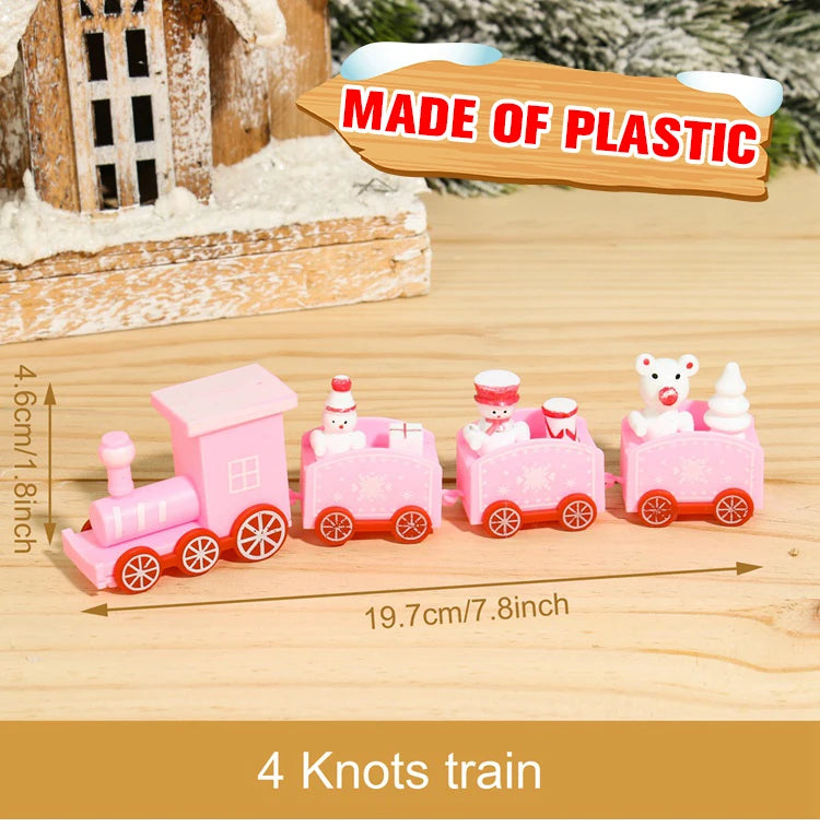 Kerst trein decoratie voor huis - houten en plastic opties 26
