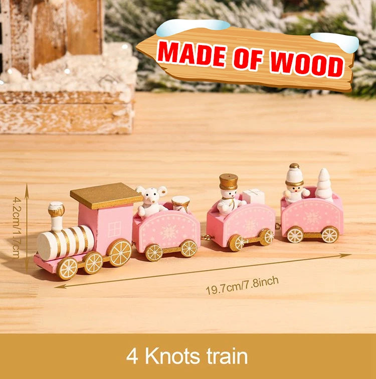 Kerst trein decoratie voor huis - houten en plastic opties 9