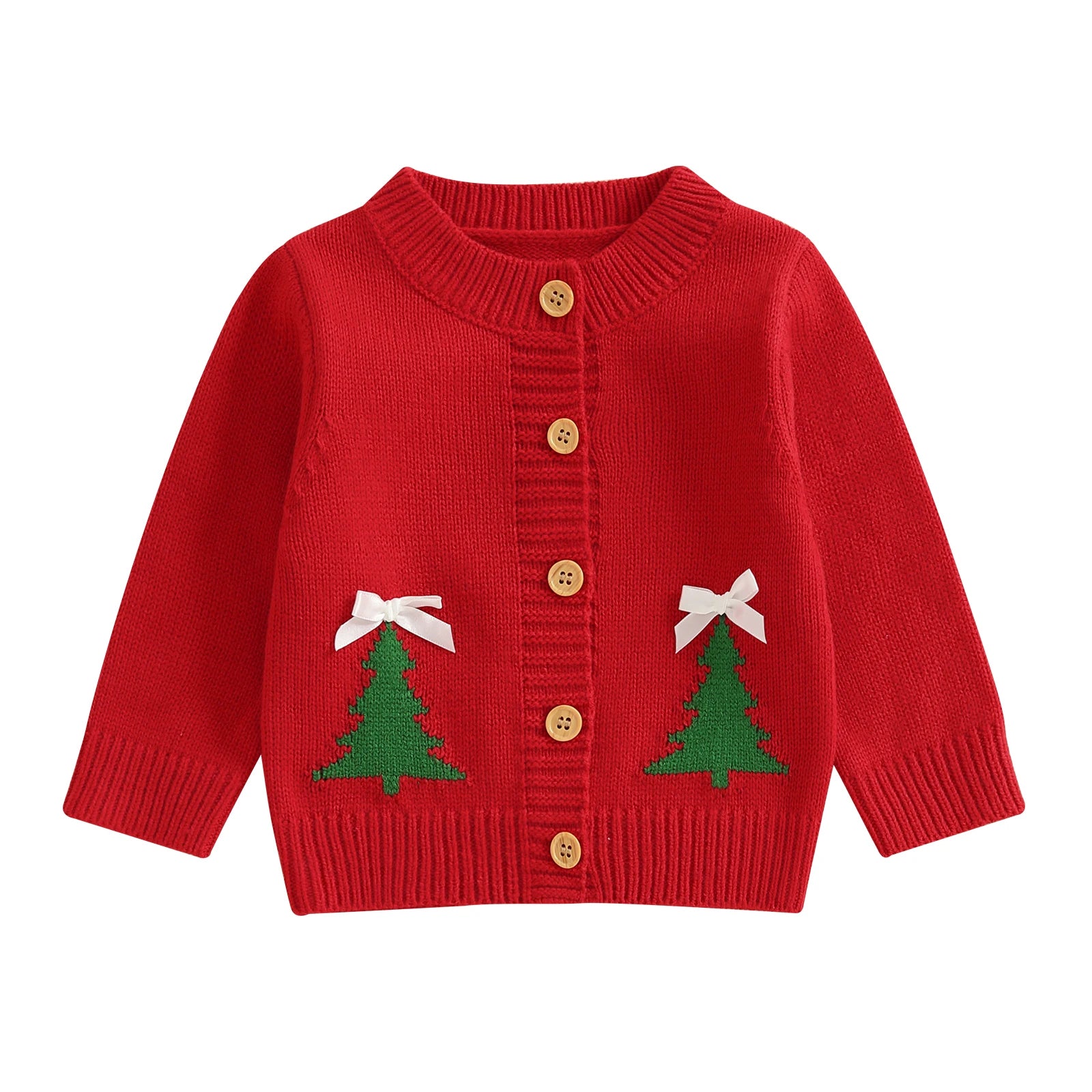 Kerstkindervest voor jongens en meisjes, 0-3 jaar, lange mouwen, warm en comfortabel 7