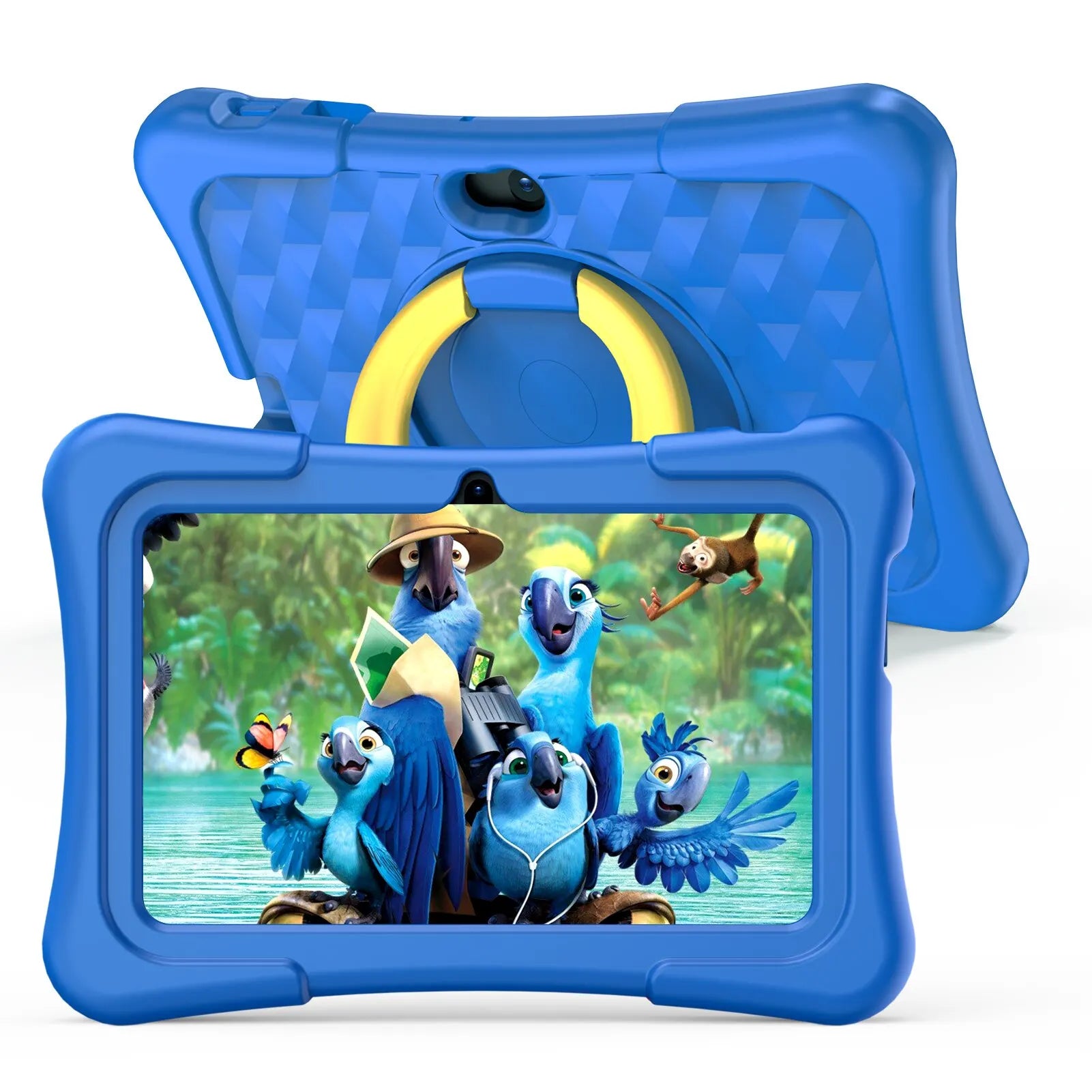 EduPlay – Tablet infantil de 7 polgadas Android 11, 32GB con cámara dual e funda protectora resistente a golpes