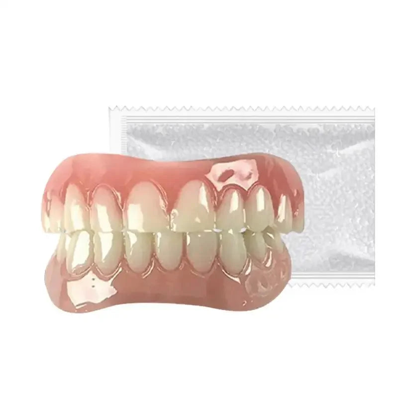 SmileLine Kit de Silicona para Próteses Dentais – Conxunto de dentadura flexible para adultos con axuste natural e confort