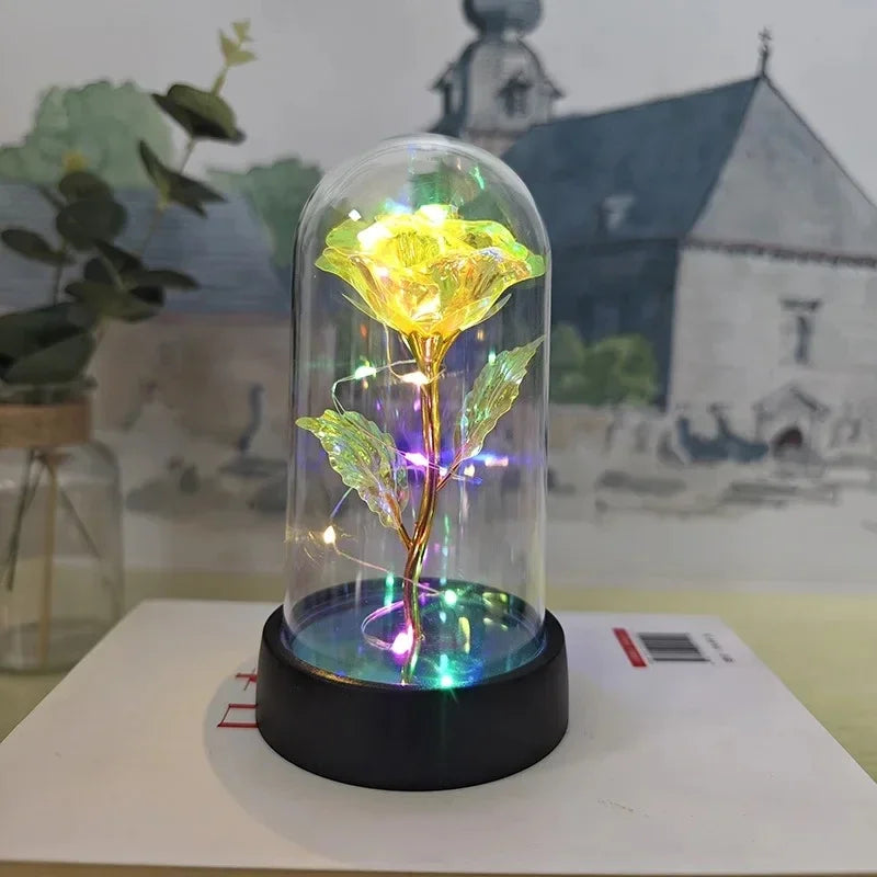 Lumirose LED Roos – Kunstmatige Rozenbloem met Verlichting, Romantisch Cadeau voor Valentijn, Bruiloft & Decoratie