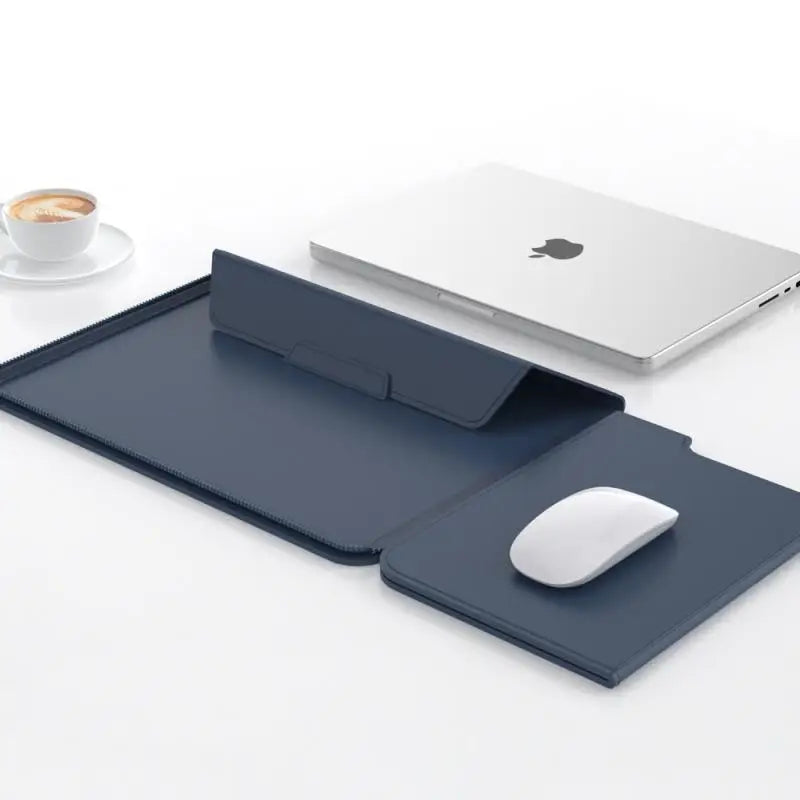 Lexano – funda para portátil 3 en 1 de PU de coiro impermeable – 13–14 polgadas