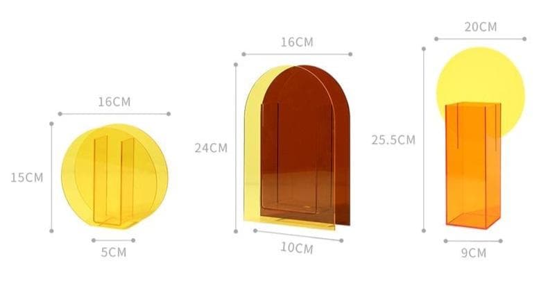 Liora Vaas – Organizador de escritorio acrílico, deseño colorido e multifuncional