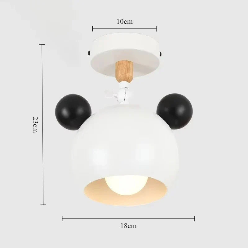 Cartonelle làmpada de sostre – Làmpada de dibuixos animats moderna amb base E27 i disseny de fusta juganer