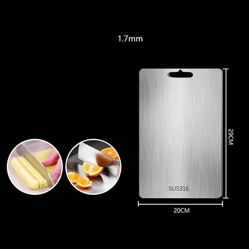 SteelCraft – Táboa de cortar alemá de aceiro inoxidable hixiénica e duradeira