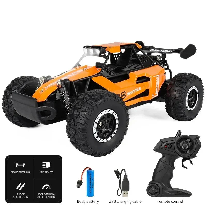 SpeedRacer X16 RC Coche – Velocidade ata 20 km/h con iluminación LED e tracción 2WD
