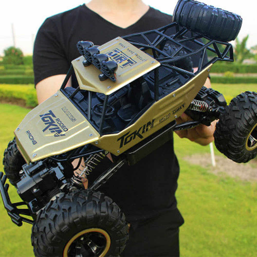 Coche RC todoterreo – Monstertruck 4WD controlado a distancia – Nenos e adultos