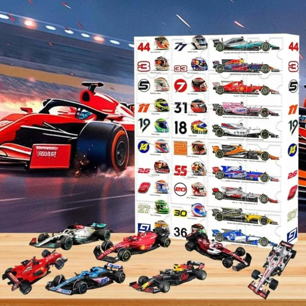 Calendário do Advento Automóvel SpeedMaster Racing 2025 – Calendário de 24 dias com presentes de corrida para homens e rapazes
