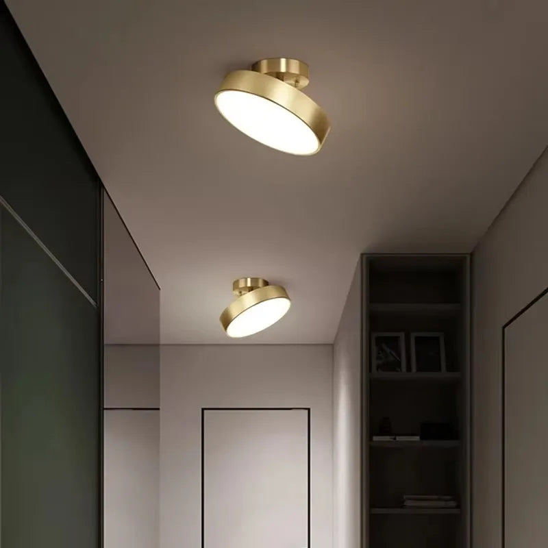CopperLux Retro Plafondlamp – Làmpada de sostre de coure LED de disseny amb llum càlida i potència eficient energèticament