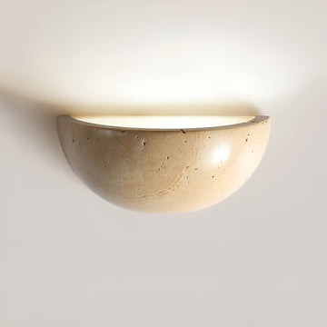 KuraLight – Lampada da parete LED semirotonda – Design minimalista Wabi-Sabi