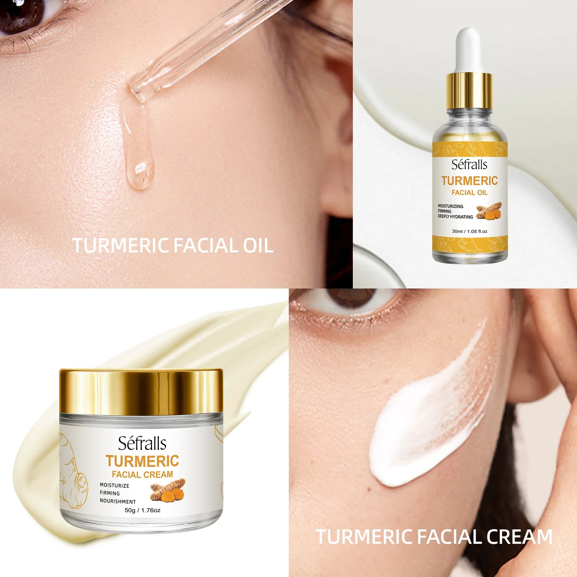 Nuvéra – Kurkuma Skincare Set 3-delig Hydraterend & Verstevigend