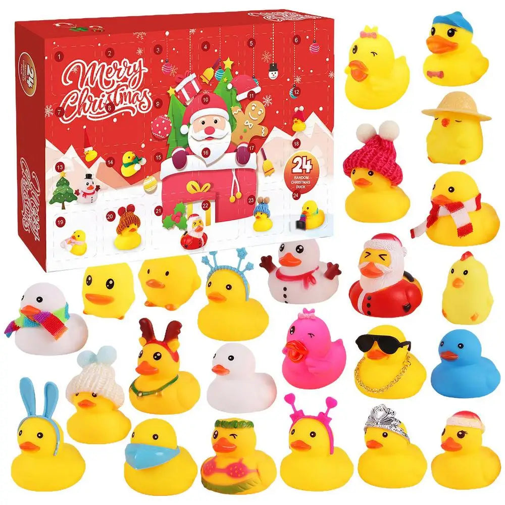 DuckMagic – Calendario dell'Avvento 2025 con 24 Anatroccoli di Gomma – Edizione Natalizia