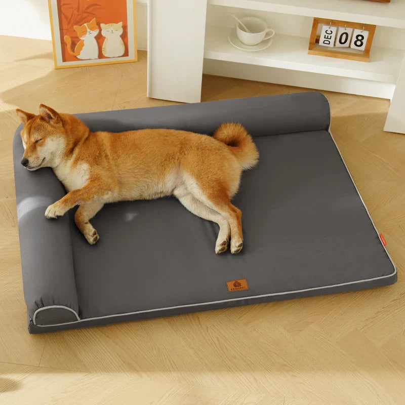 Furora – Cama para cans grande impermeable con funda lavable e antideslizante