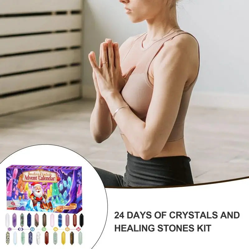 CrystalJoy – Calendari d'advent 2025 amb 24 cristalls i pedres precioses – Nadal