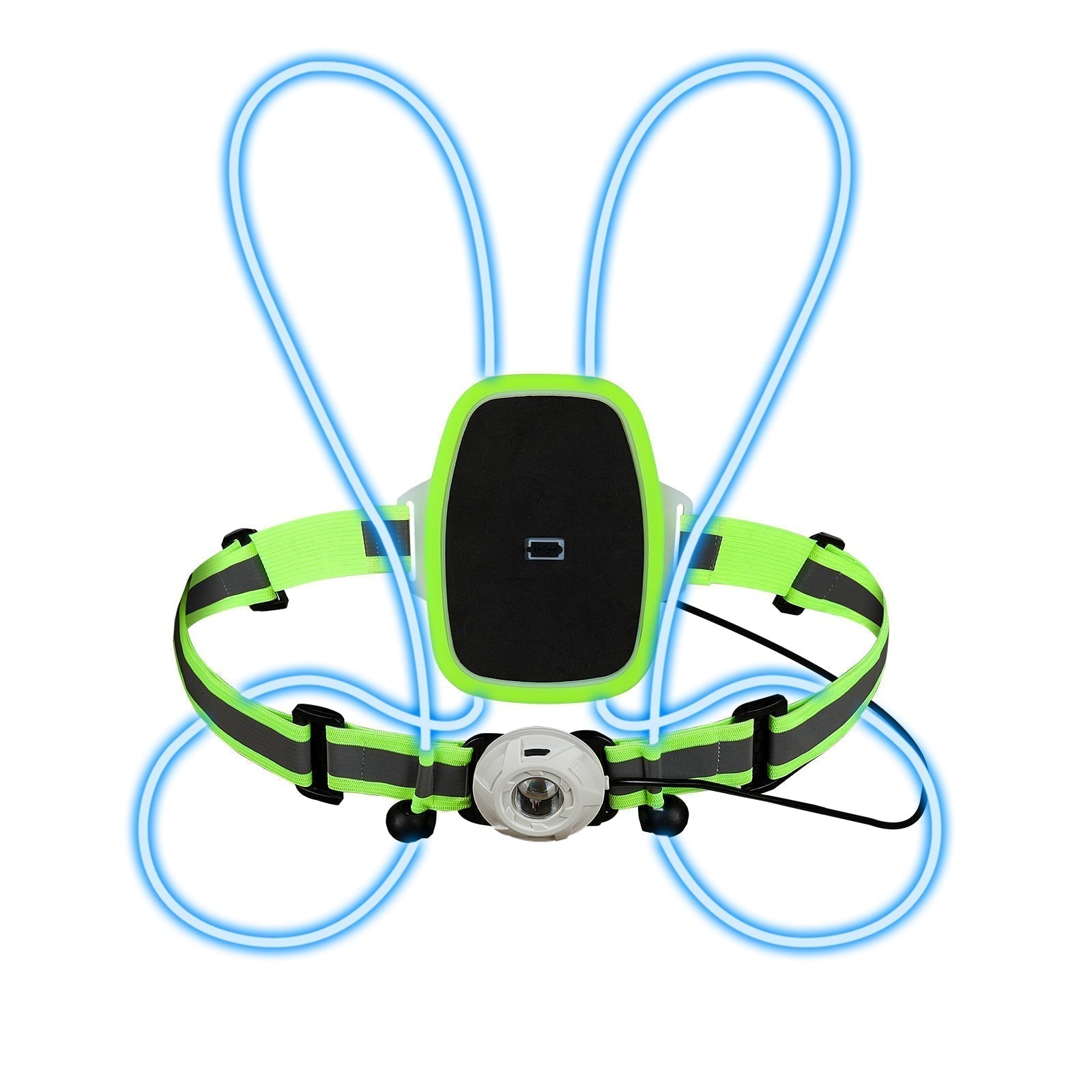 LumaVest Colete de Segurança – Colete de Corrida LED Reflector com Alta Visibilidade e Design Confortável