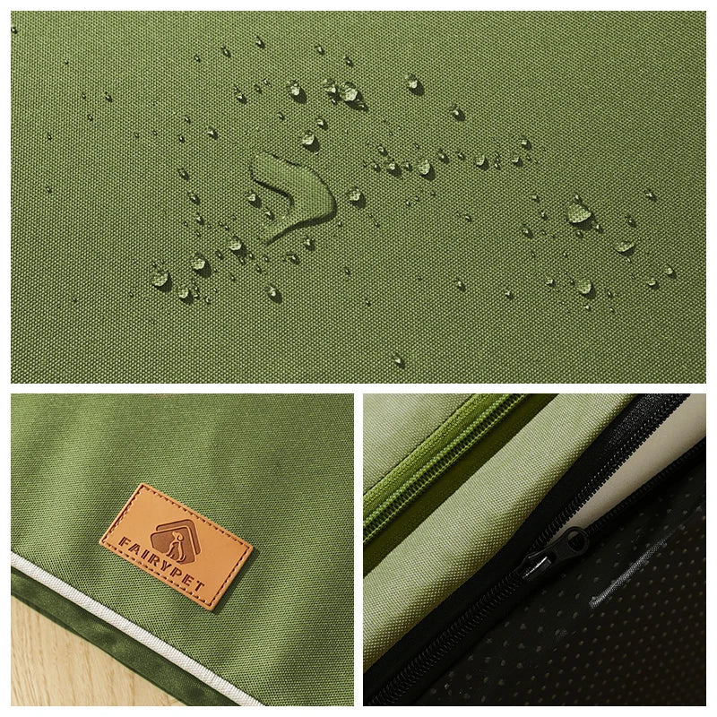 Furora – Cama para cans grande impermeable con funda lavable e antideslizante