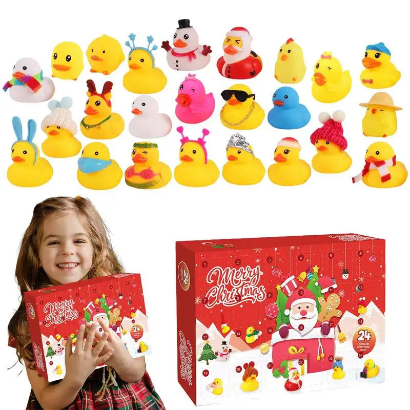 DuckMagic – Calendario dell'Avvento 2025 con 24 Anatroccoli di Gomma – Edizione Natalizia