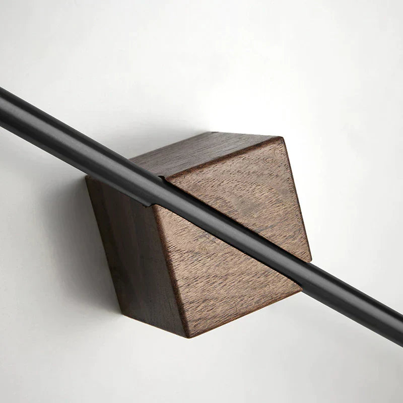 BadeWunder Houten Handdoekhouder – Minimalistisch Design met Natuurlijke Afwerking