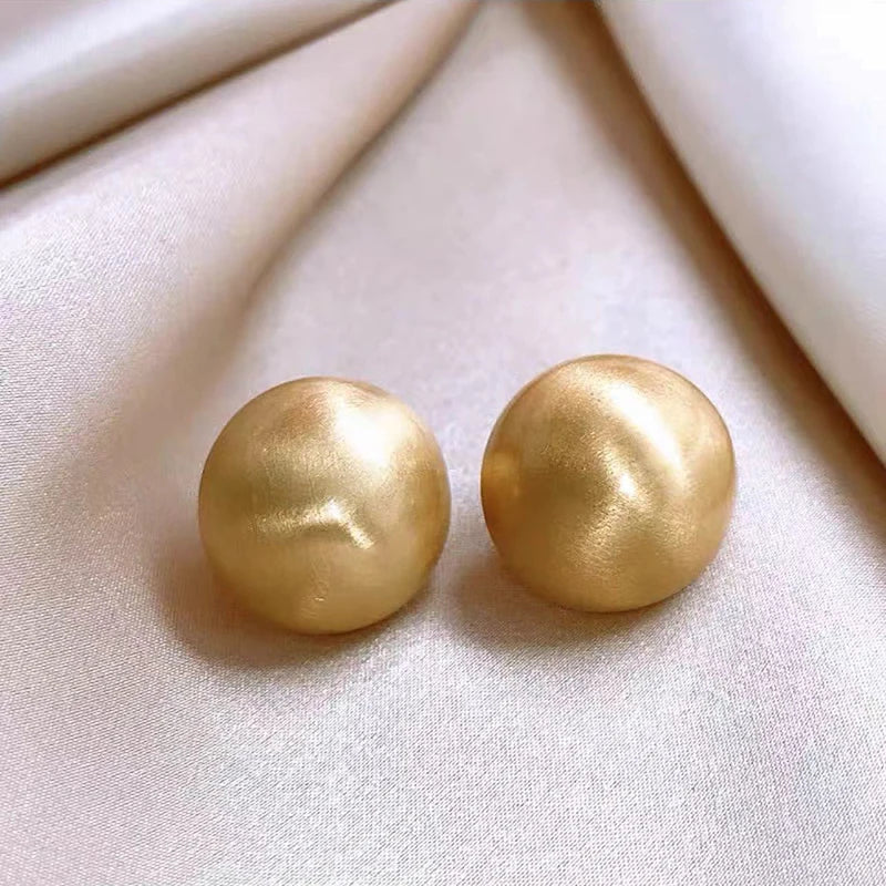 Velmira Semicercle Arracades – Arracades de metall raspallat color plata, lleugeres i d'elegància moderna