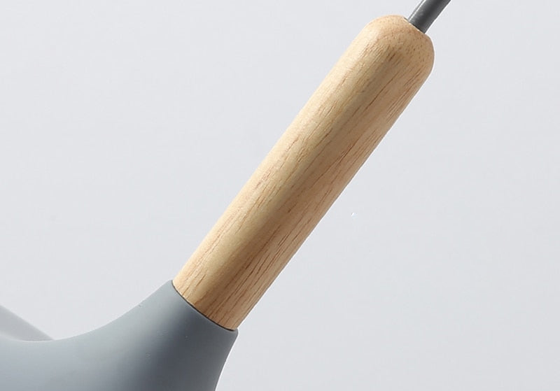 Làmpada penjant pastel Coloria – alumini i fusta amb cable ajustable en disseny retro