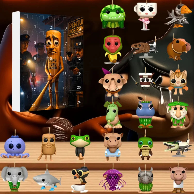 Tung Sahur Advent Kalender – 24-daagse kalender met mythische acrylfiguren & betoverend design