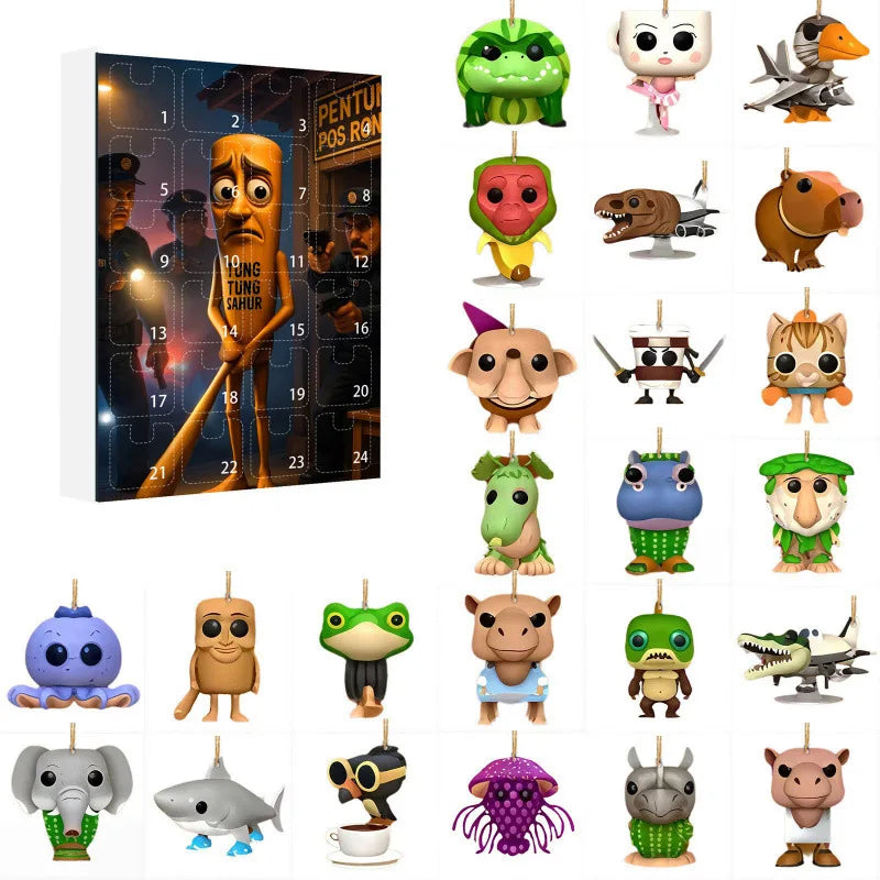 Tung Sahur Advent Kalender – 24-daagse kalender met mythische acrylfiguren & betoverend design