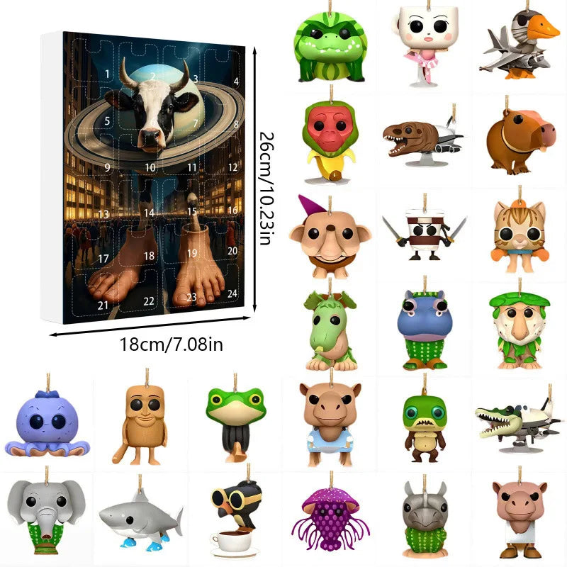 Tung Sahur Advent Kalender – 24-daagse kalender met mythische acrylfiguren & betoverend design