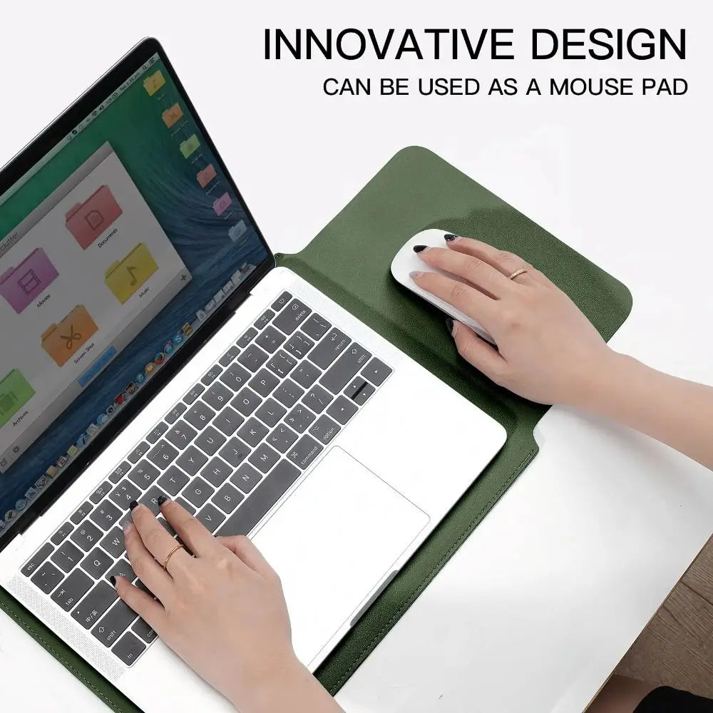 Velaro – Funda per a portàtil de 13–15 polzades de cuir PU ultrafina i repel·lent a l'aigua