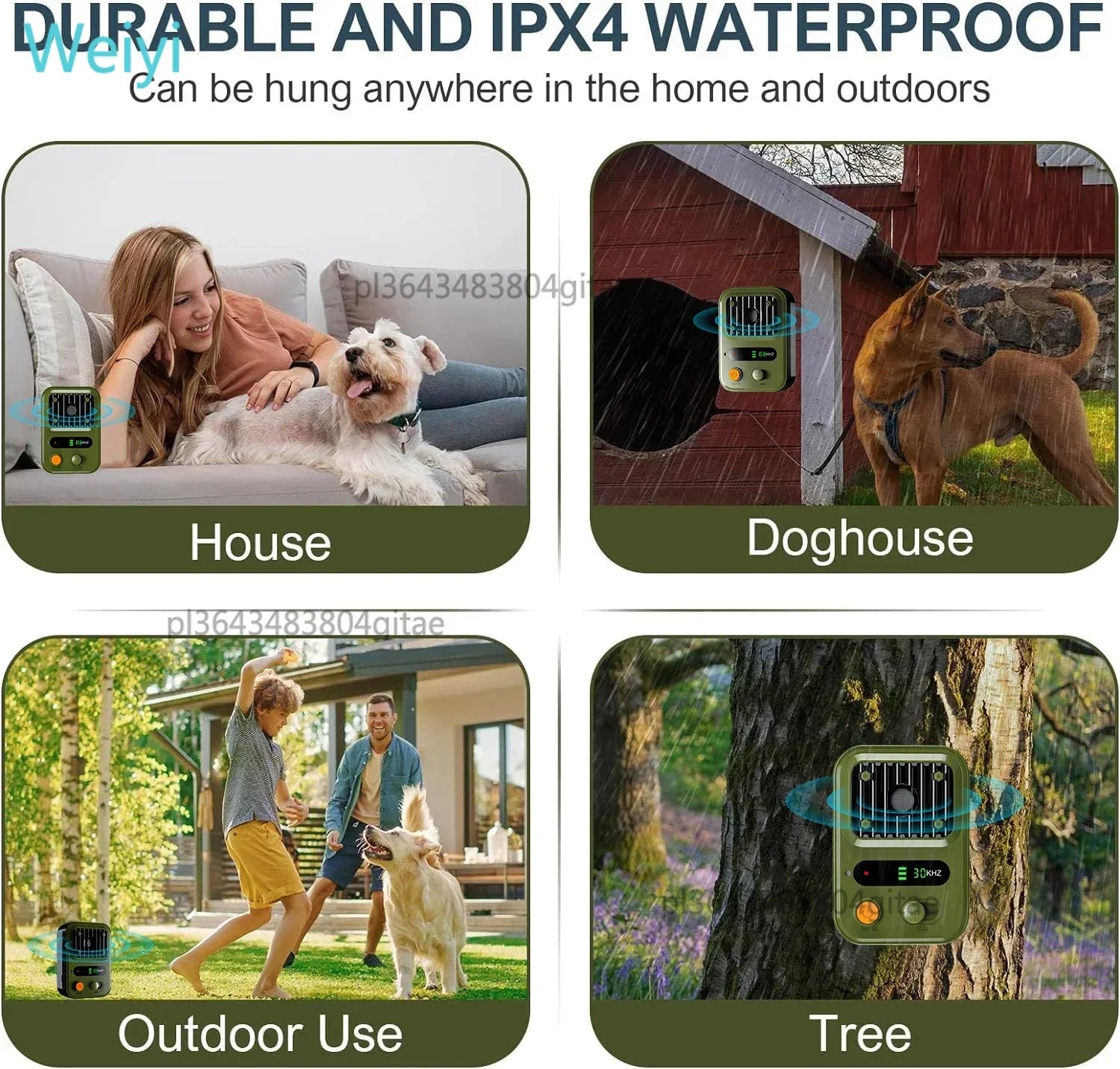 Ultrasoon Blafstopapparaat voor Honden met Automatische Geluidsdetectie, Veilig en Gebruiksvriendelijk 1