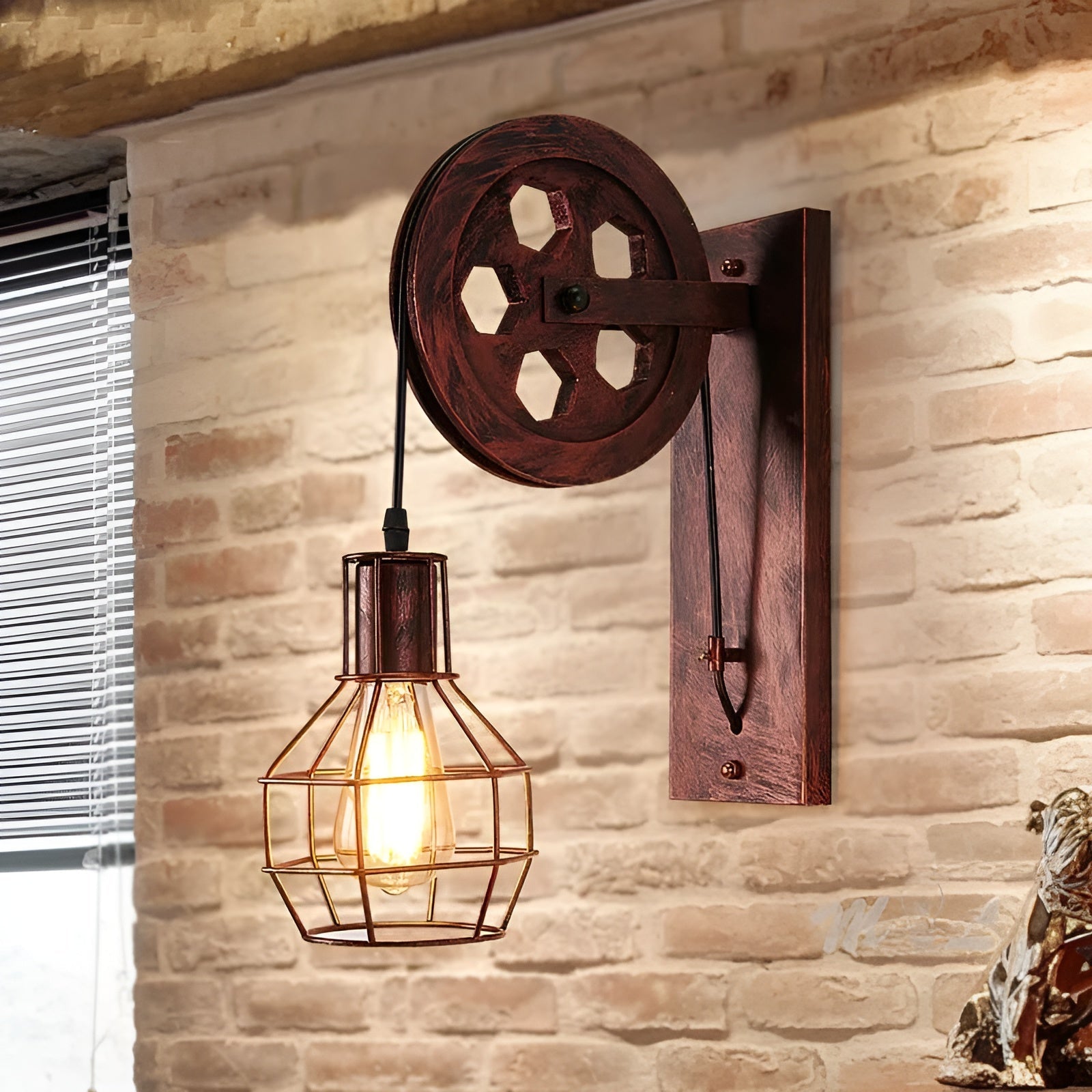 ForgeLight – Lámpara de parede LED industrial vintage – Metal e vidro iluminación