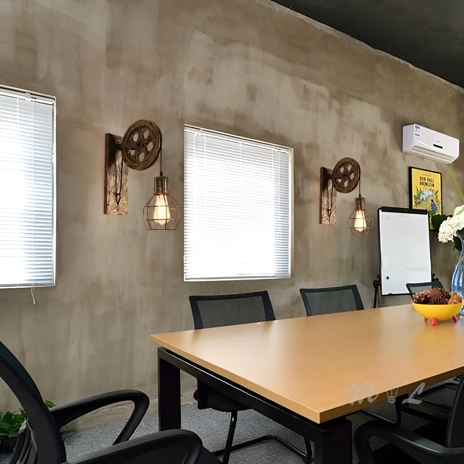 ForgeLight – Lámpara de parede LED industrial vintage – Metal e vidro iluminación