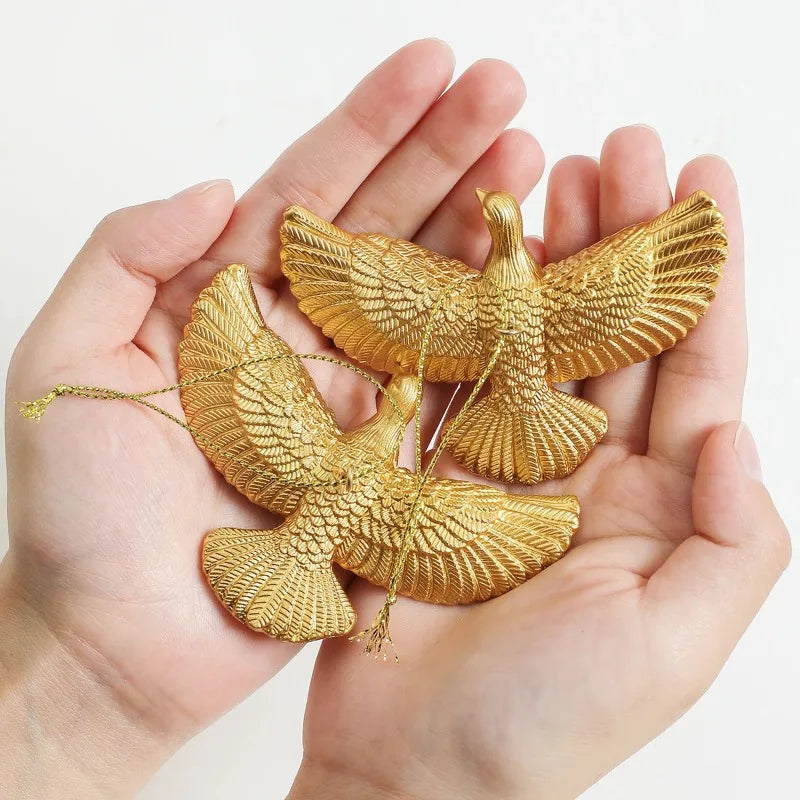 Vriendschapsduiven kerstornamenten - Sneeuwwitte decoratie voor kerstboom 4