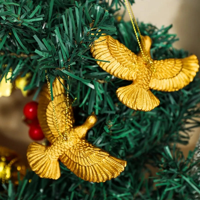 Vriendschapsduiven kerstornamenten - Sneeuwwitte decoratie voor kerstboom 5