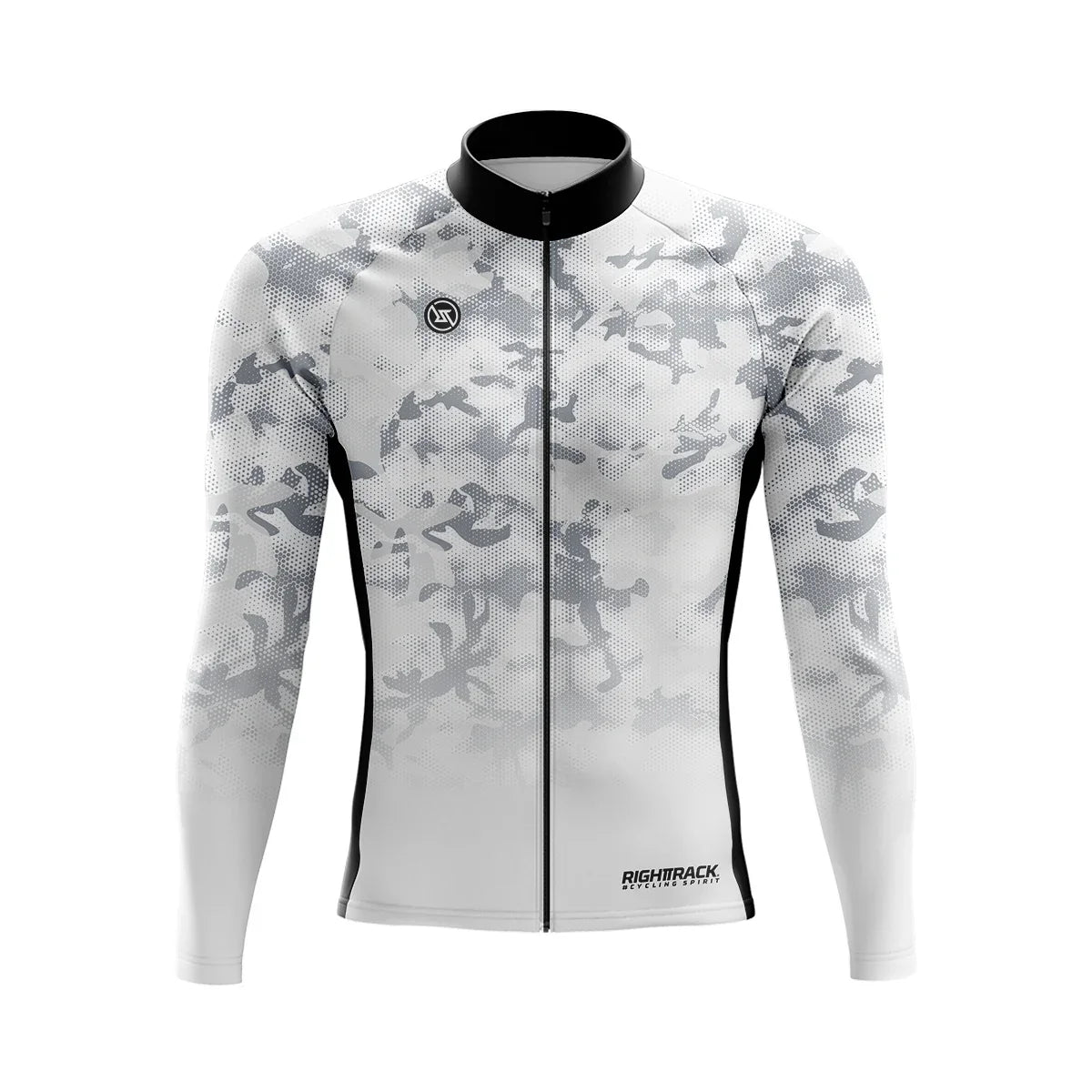 Aerovent Heren Wielrenshirt – Ademend Fleece MTB Shirt met Lange Mouwen & Camo Design voor Lente en Herfst