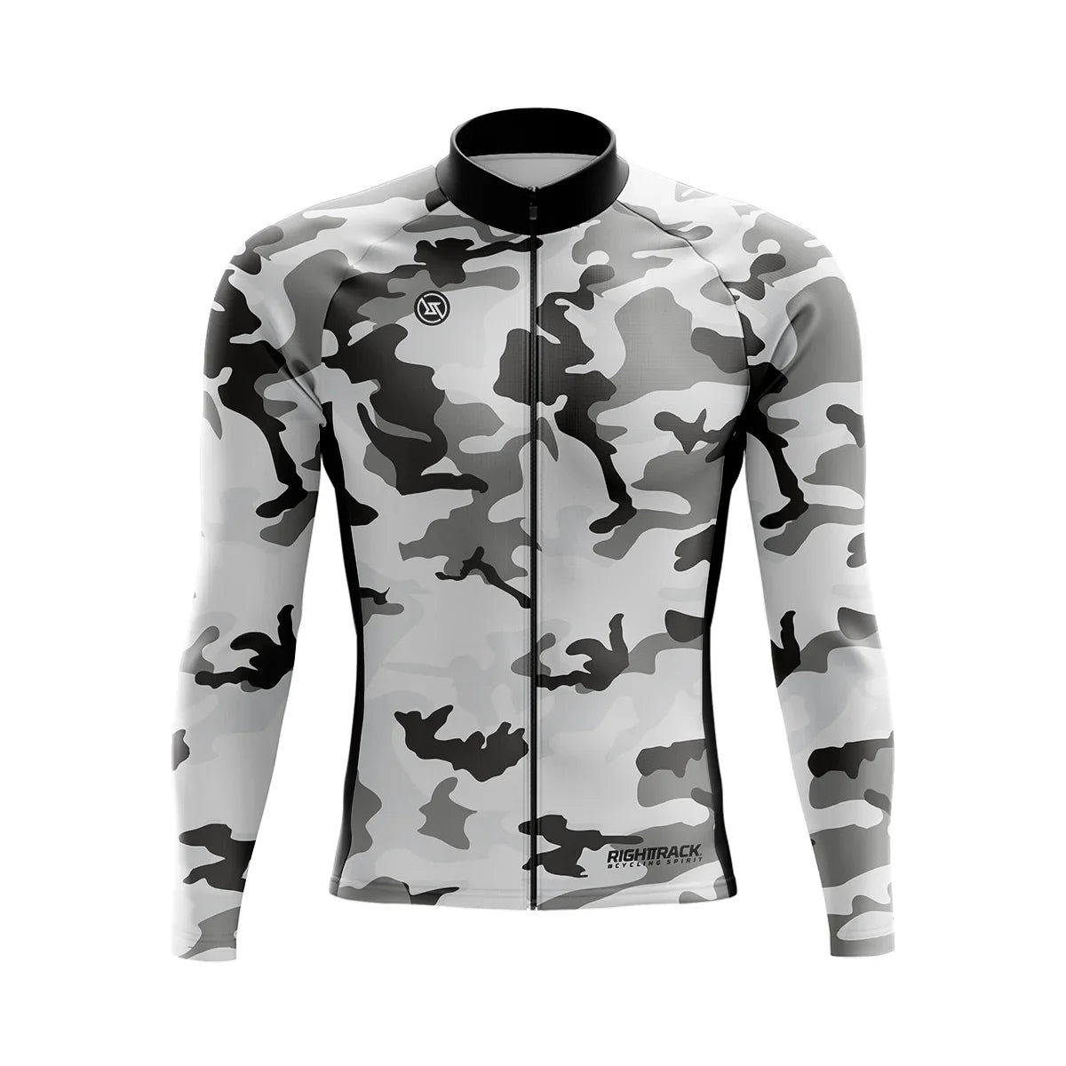 Aerovent Heren Wielrenshirt – Ademend Fleece MTB Shirt met Lange Mouwen & Camo Design voor Lente en Herfst