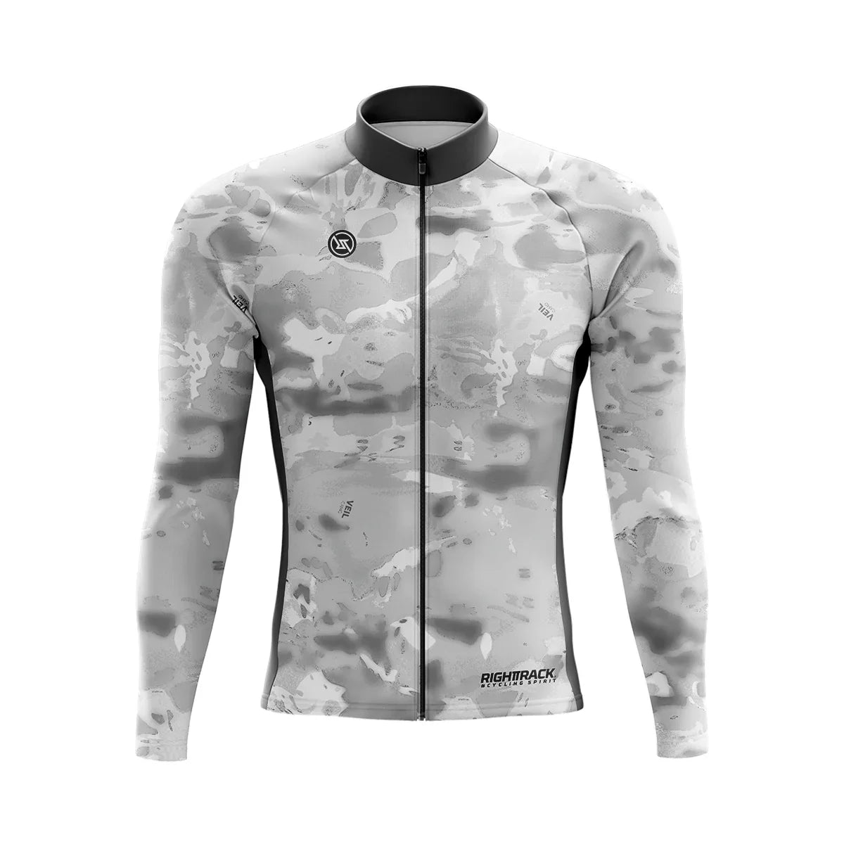 Aerovent Heren Wielrenshirt – Ademend Fleece MTB Shirt met Lange Mouwen & Camo Design voor Lente en Herfst