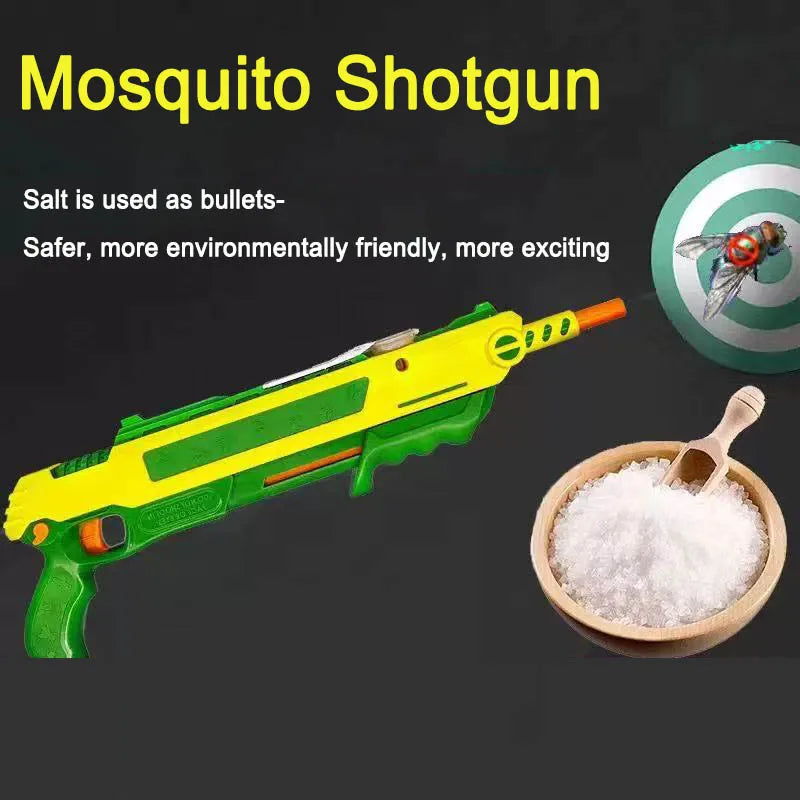 BugForce Pistola de Sal com Laser – Combatente de Moscas e Mosquitos de Precisão