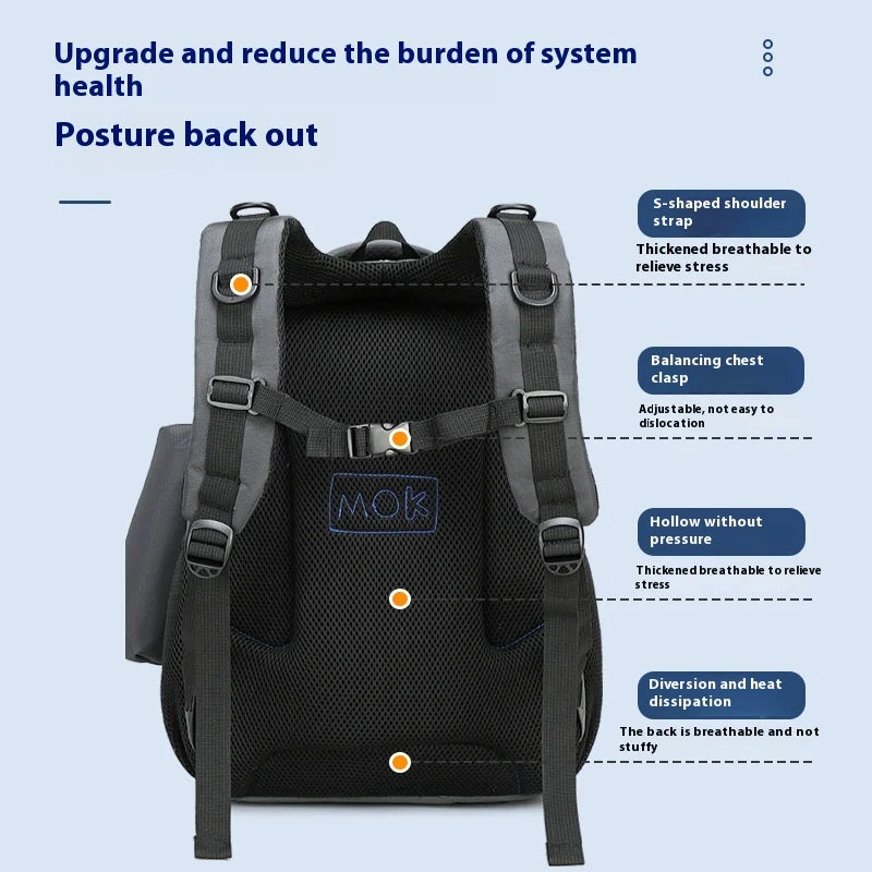 KickPack – Mochila para nenos con carcasa dura con USB e deseño de fútbol