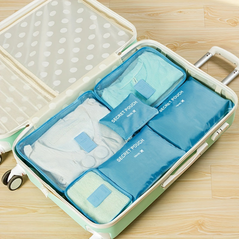 Travora Expedition Pack – Juego de 6 piezas de viaje Oxford para organización inteligente