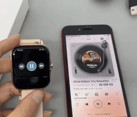 PulseMate Smartwatch – Funcións de saúde e resistente á auga IP68